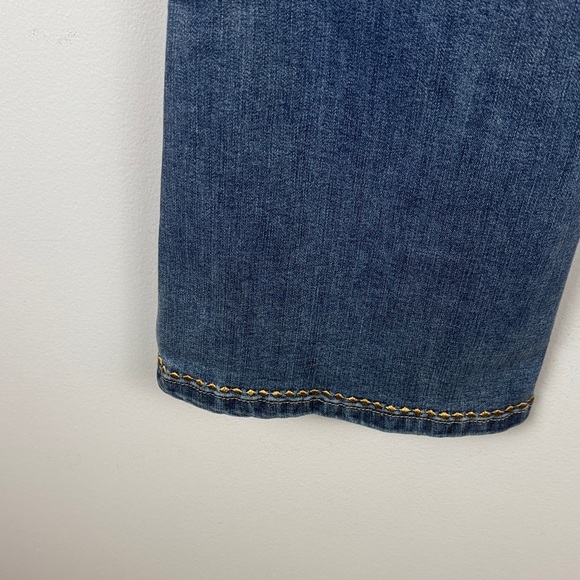 CHARLIE B Denim Flare Jeans with Gold Embroidery - Picture 13 of 15